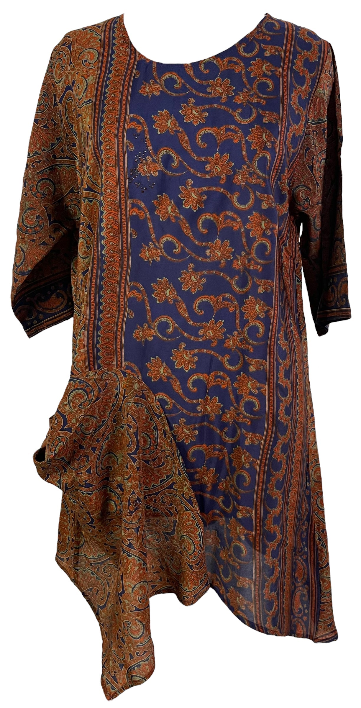 PRC6054 Robe Tunique en Soie Pure avec Poches Avatar