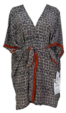 PRC6915 Veste à manches kimono en pure soie Avatar avec ceinture