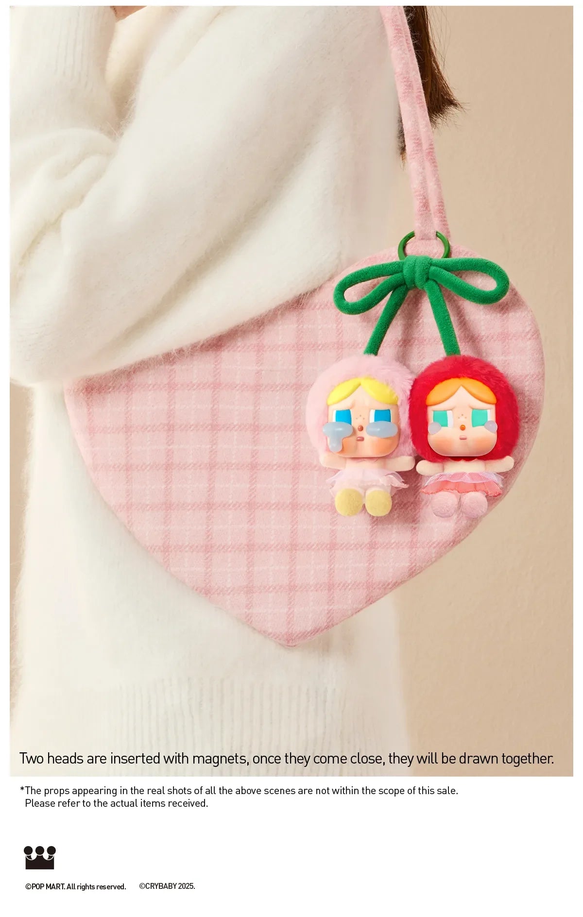 CRYBABY Crying For Love Series-Vinyl Peluche Carte suspendue (Je t'aime beaucoup)