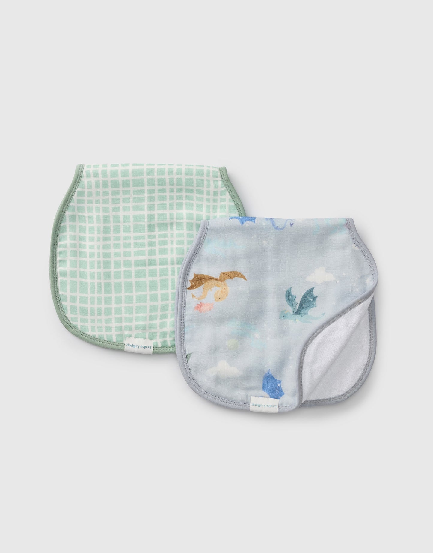 Burp Cloth Set - 2 Pack - Magical Dragons