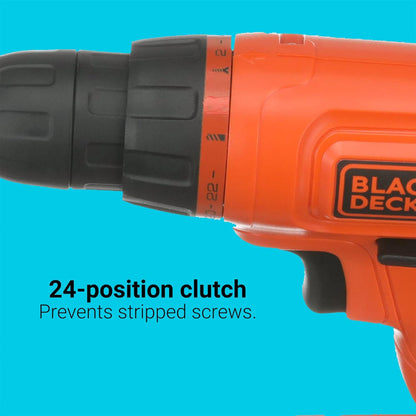 BLACK+DECKER BDC120VA 20V MAX* POWERCONNECT Cordless Drill/Driver with 100-Piece Kit