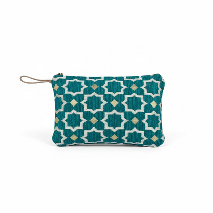 Pochette Brocart Turquoise (2 tailles disponibles)