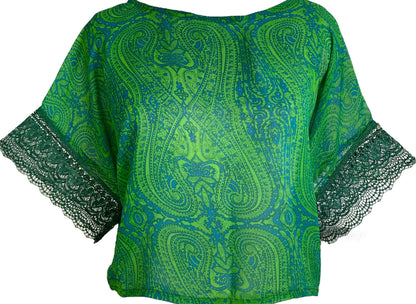 PRG6032 Top Boxy en Pure Soie Transparente Avatar