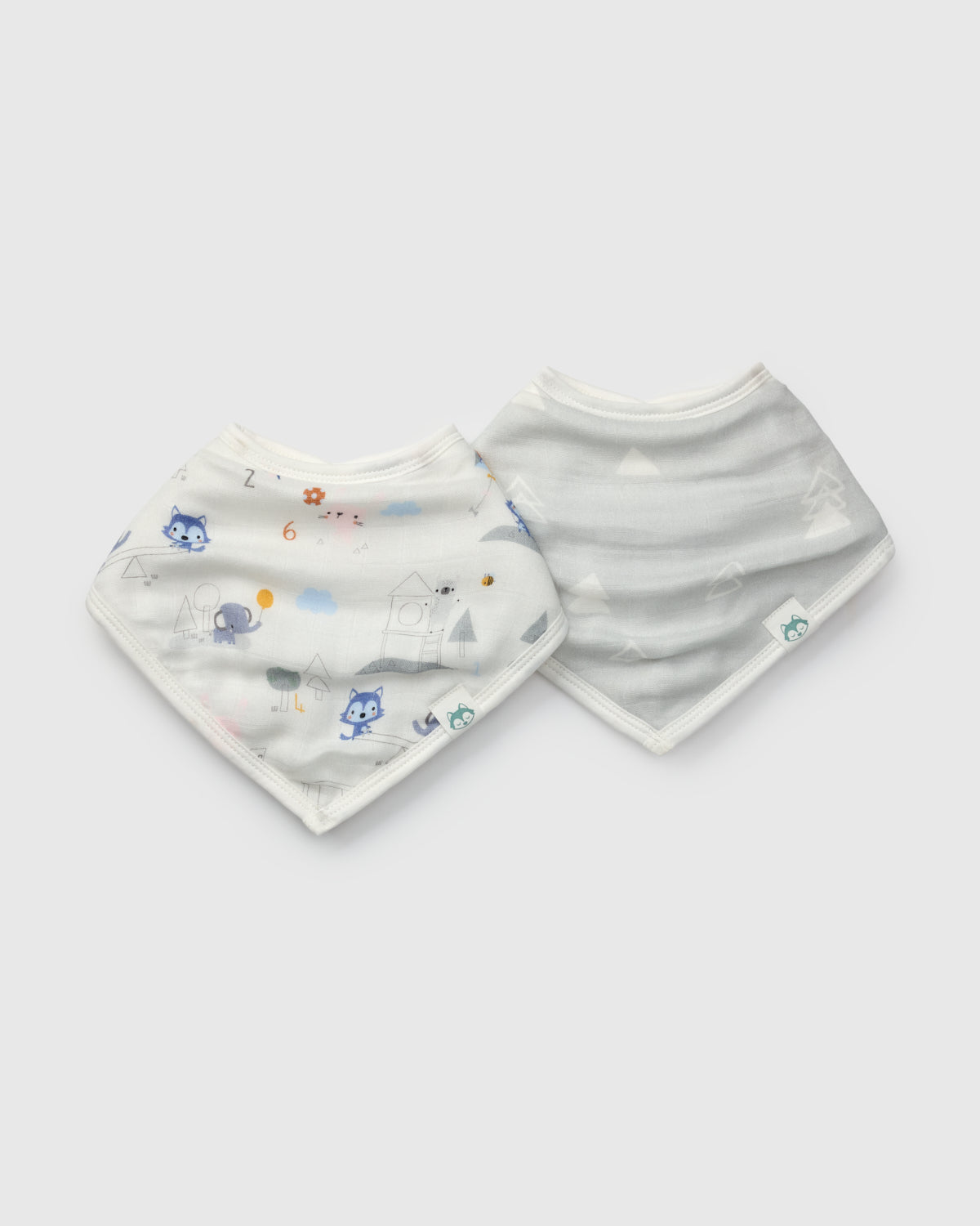 Bandana Bib Set - 2 Pack - Mini Mathletes