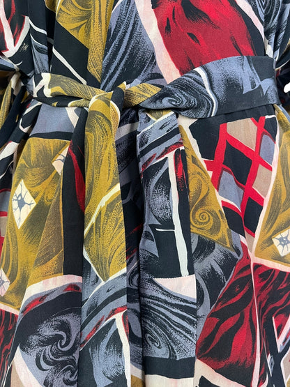 PRC6909 Avatar Pure Silk Kimono-Sleeved Jacket with Belt