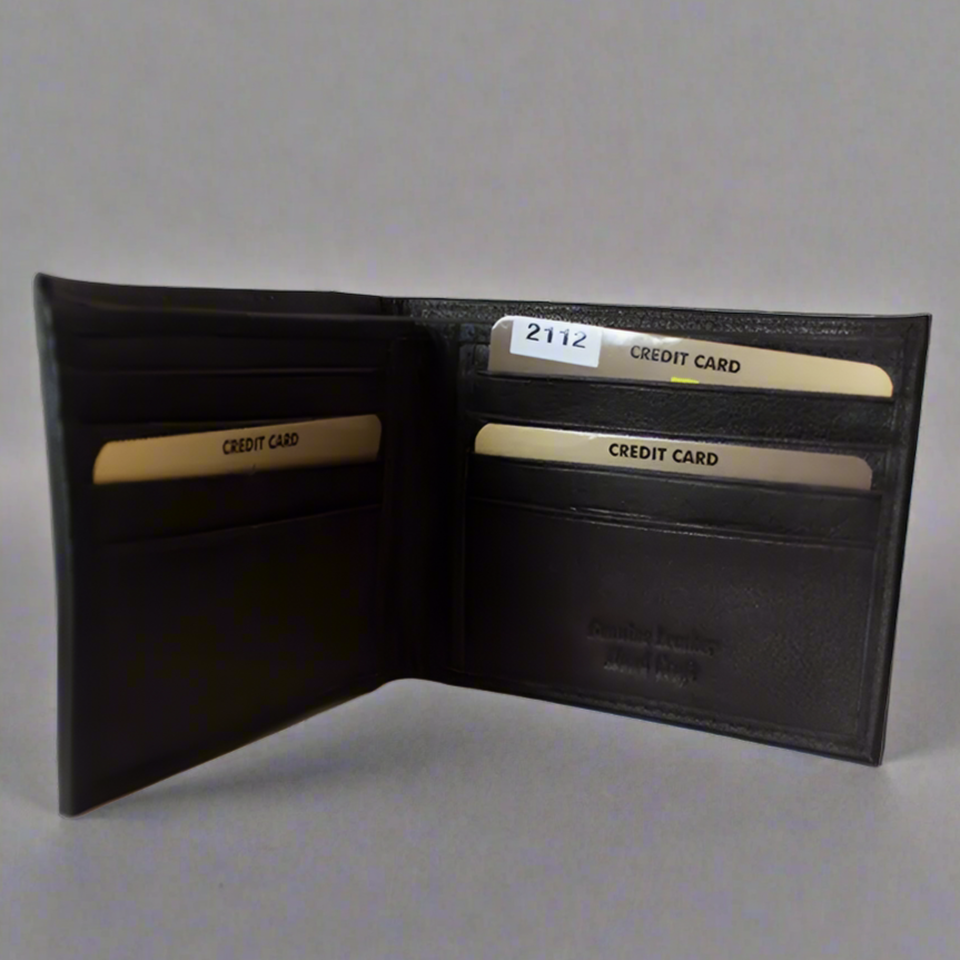 Portefeuille en cuir à deux volets pour homme BOL