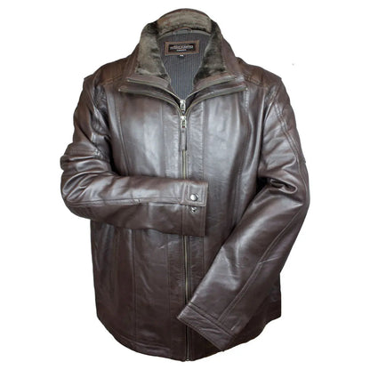 BOL Blouson Bombardier en Cuir d'Agneau Homme