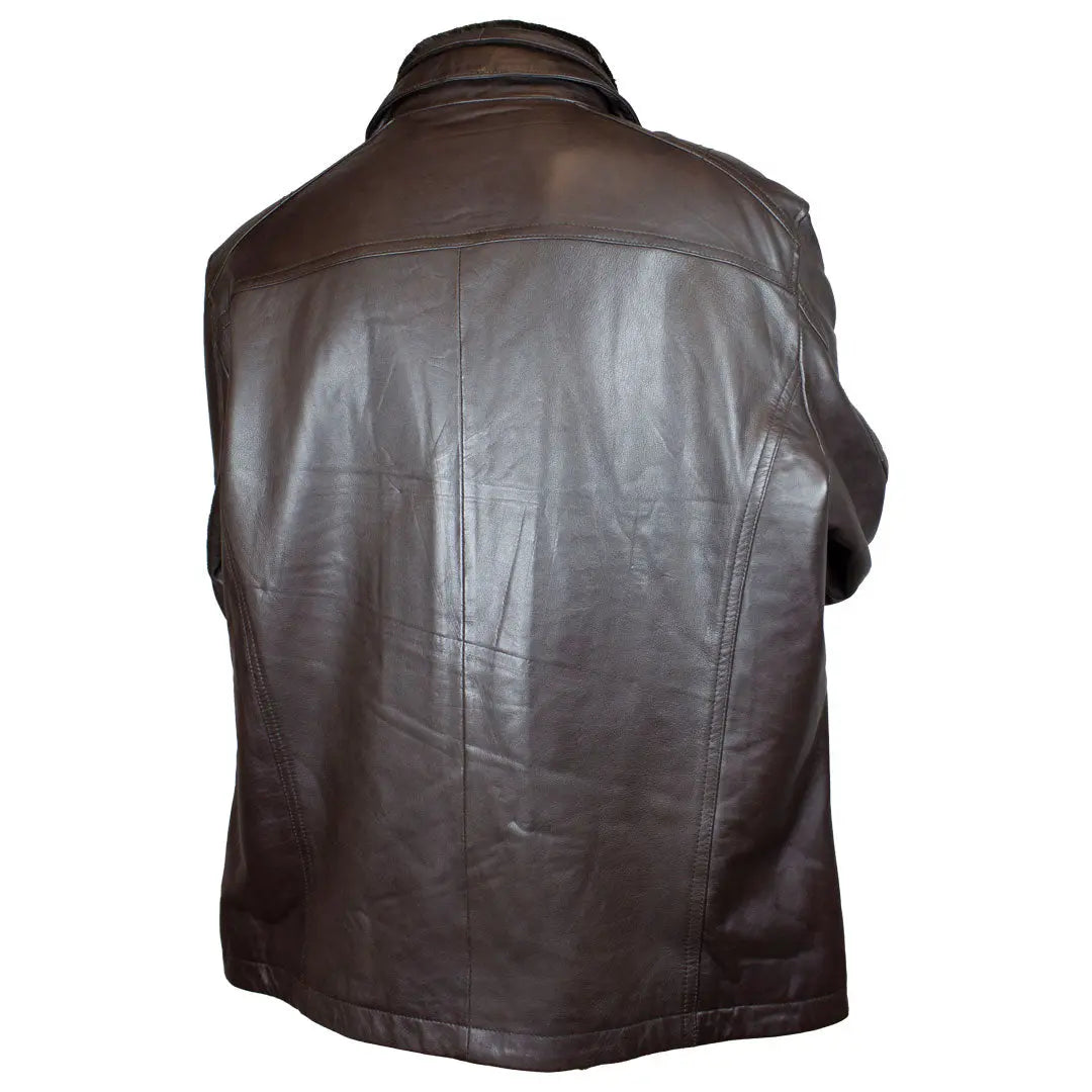 BOL Blouson Bombardier en Cuir d'Agneau Homme