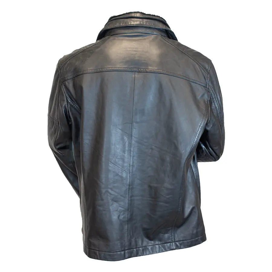 BOL Blouson Bombardier en Cuir d'Agneau Homme