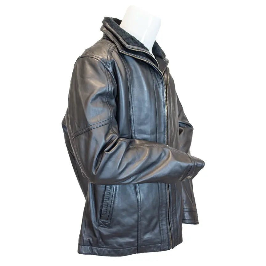 BOL Blouson Bombardier en Cuir d'Agneau Homme