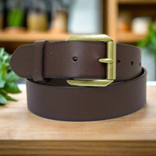 BOL Ceinture en cuir à boucle amovible pour homme