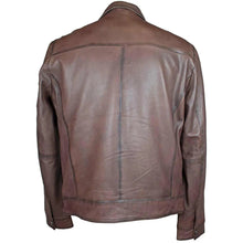 Blouson en cuir zippé classique Quantum pour homme BOL
