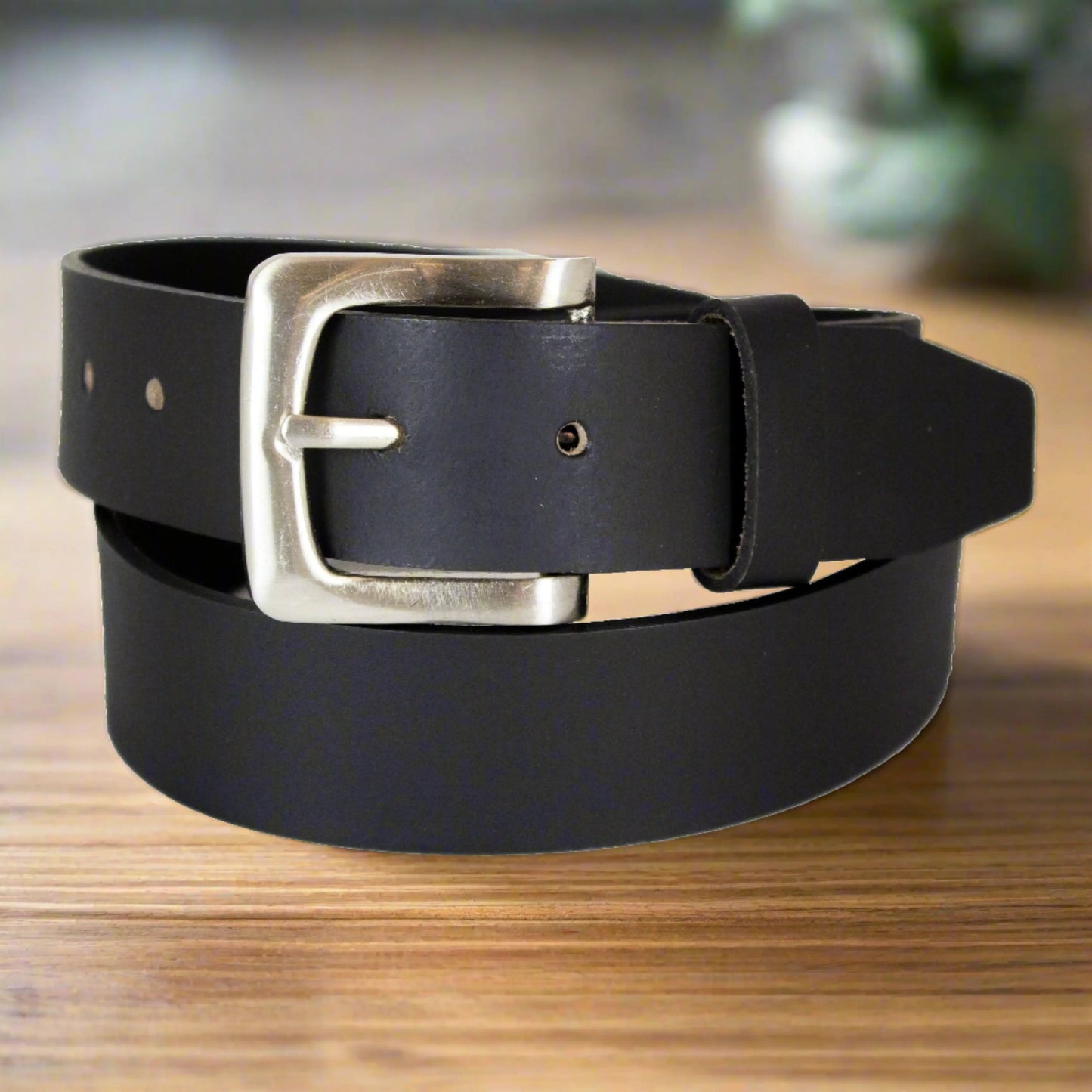 Ceinture en cuir lisse à boucle amovible pour homme BOL