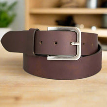 Ceinture en cuir solide à boucle amovible pour homme BOL