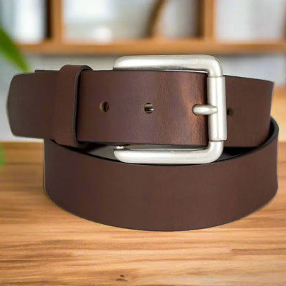 Ceinture en cuir solide à boucle amovible pour homme BOL