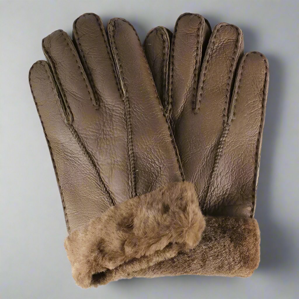 Gants en cuir et peau lainée BOL pour homme