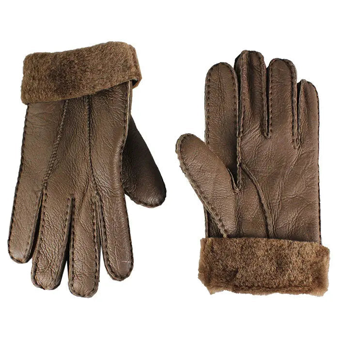 Gants en cuir et peau lainée BOL pour homme