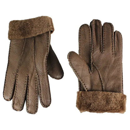 Gants en cuir et peau lainée BOL pour homme