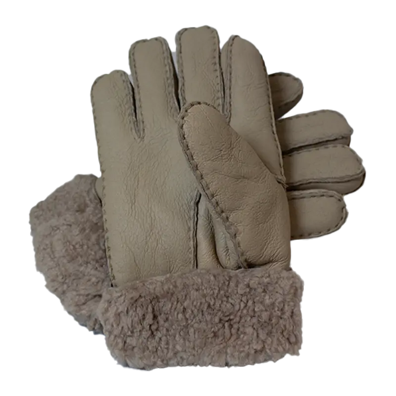 Gants en cuir et peau lainée BOL pour homme