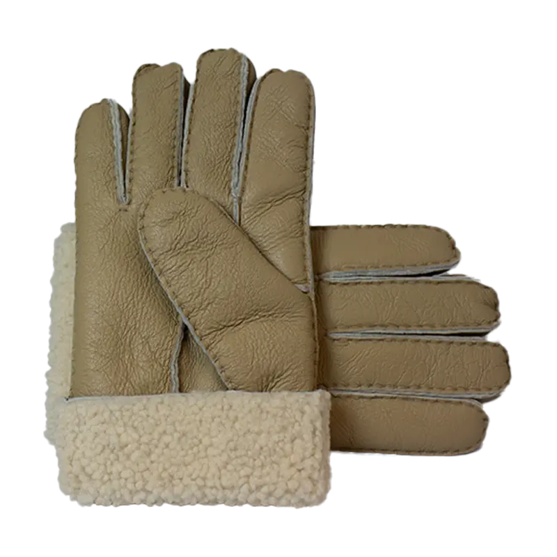 Gants en cuir et peau lainée BOL pour homme