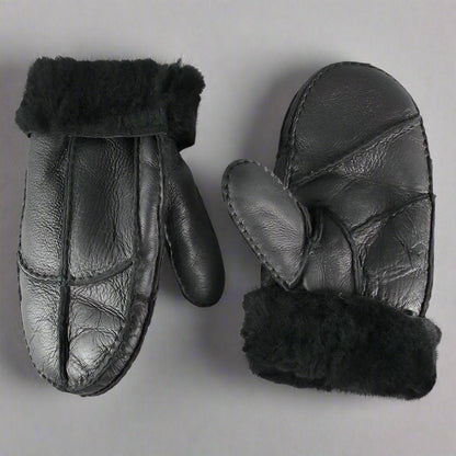 Mitaines en cuir d'agneau retourné BOL pour homme