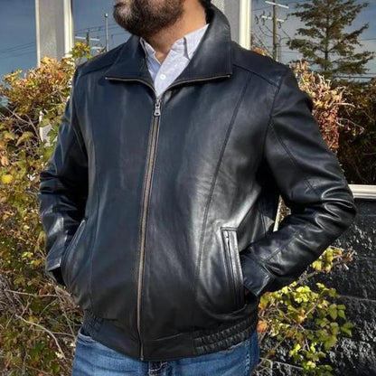 Blouson en cuir d'agneau Ting pour homme BOL
