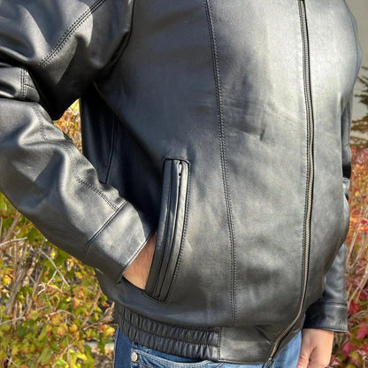 Blouson en cuir d'agneau Ting pour homme BOL