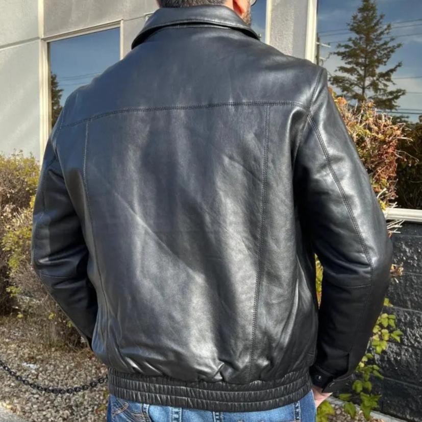 Blouson en cuir d'agneau Ting pour homme BOL