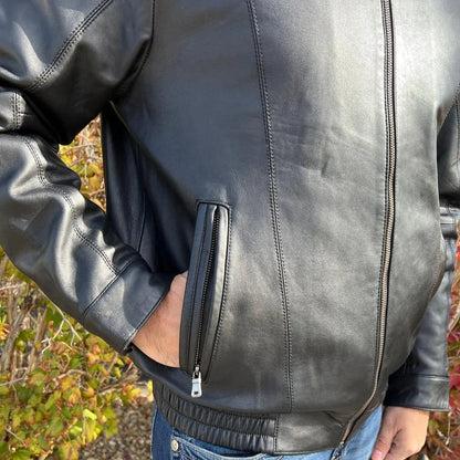 Blouson en cuir d'agneau Ting pour homme BOL