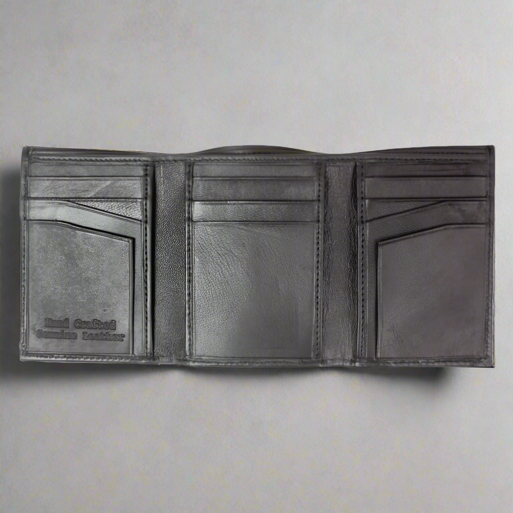 Portefeuille en cuir à trois volets BOL pour homme
