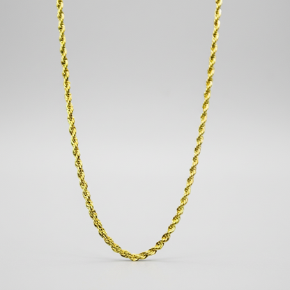 Men's Twisted Rope Chain Necklace | Stainless Steel