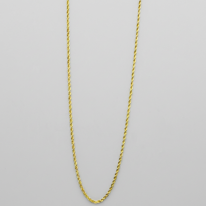 Men's Twisted Rope Chain Necklace | Stainless Steel