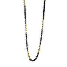 BOL Collier chaîne homme bicolore en acier inoxydable or et noir