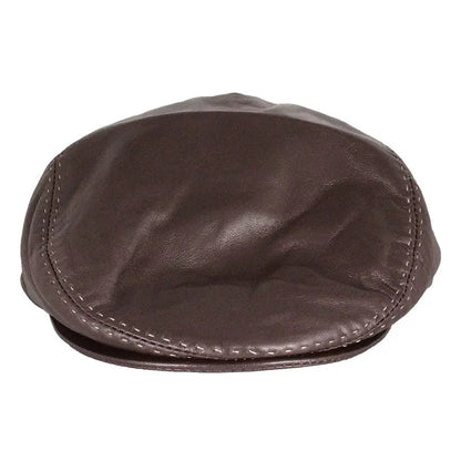Casquette Plate en Cuir BOL Stitch Accent London