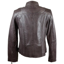 Blouson en cuir BOL pour femme, avec motif tressé