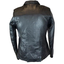 Blouson motard femme classique noir zippé en cuir d'agneau de la marque BOL