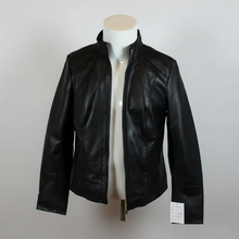 Blouson classique en cuir pour femme BOL