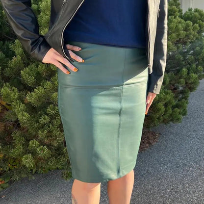 Jupe crayon en cuir Dawn pour femme BOL