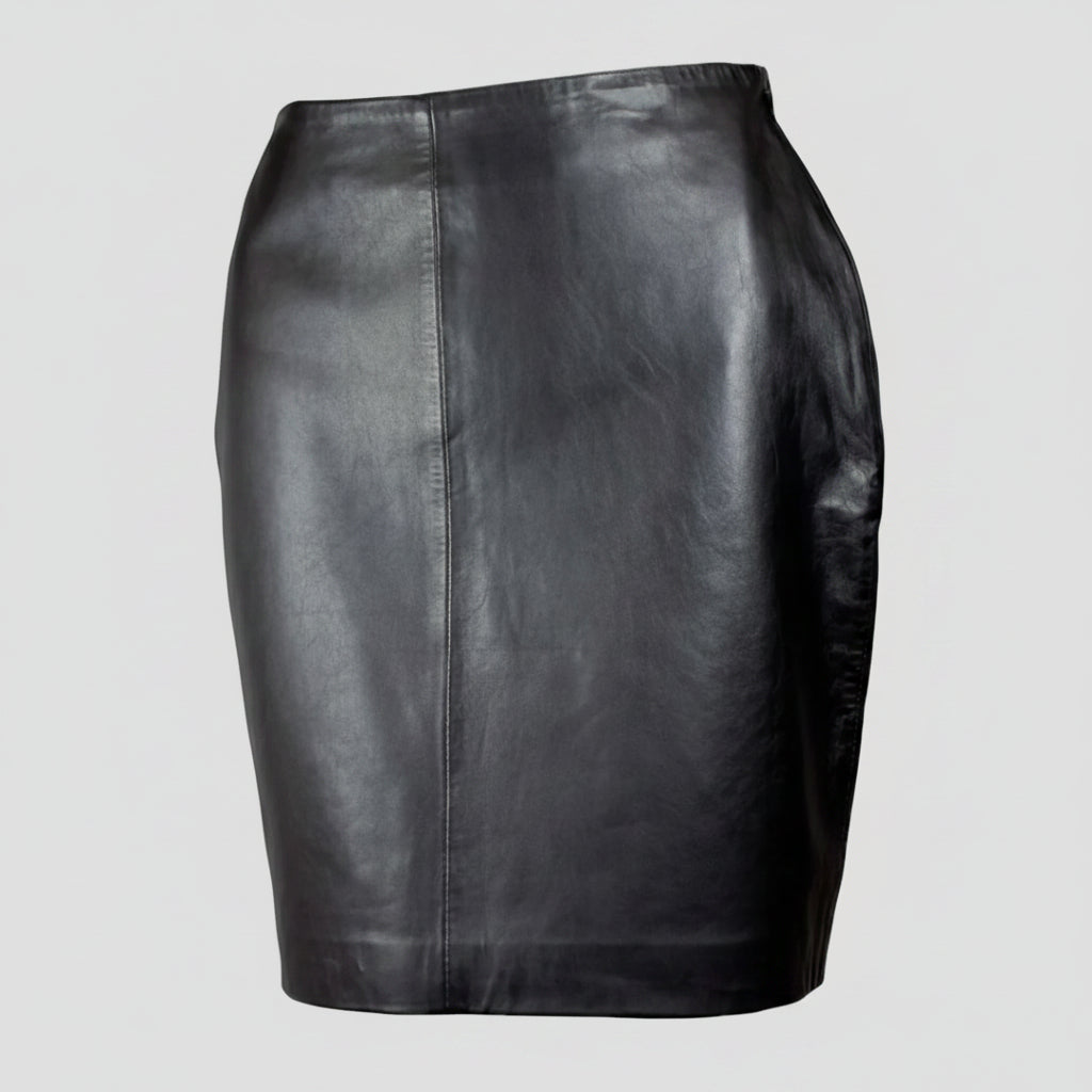 Jupe crayon courte en cuir Dawn BOL pour femme