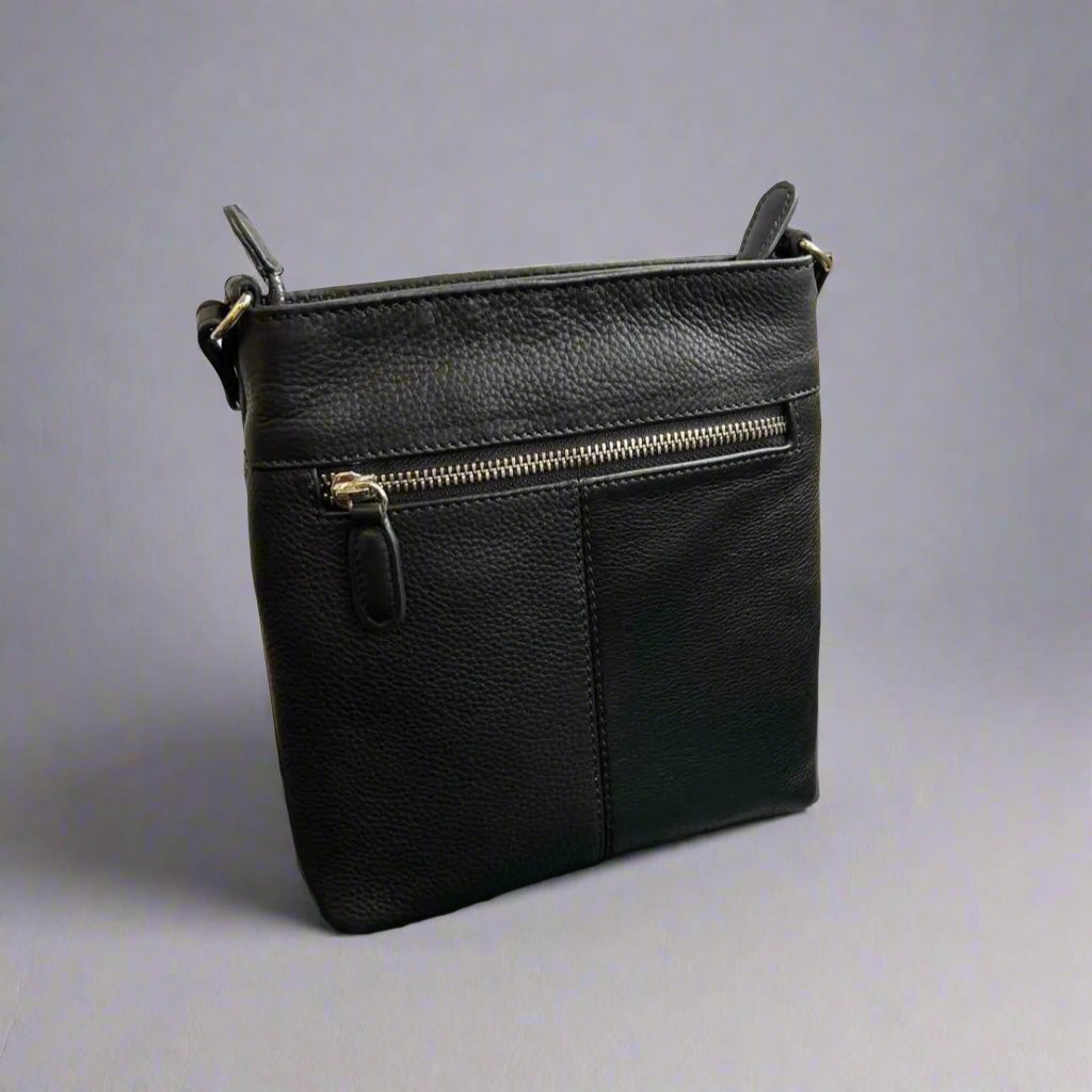 Sac bandoulière en cuir à 3 poches pour femme MET