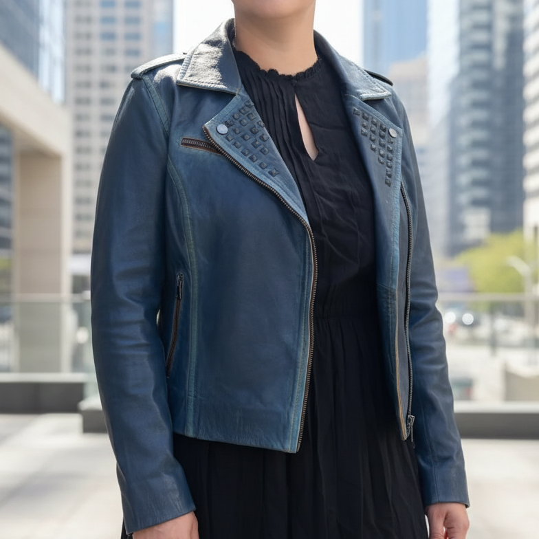 Veste en cuir d'agneau Marya BOL pour femme