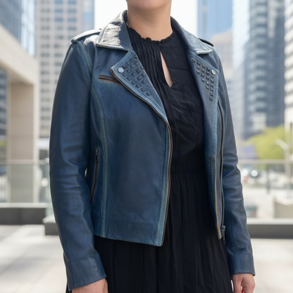 Veste en cuir d'agneau Marya BOL pour femme