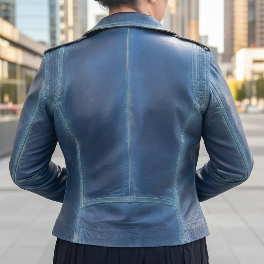 Veste en cuir d'agneau Marya BOL pour femme
