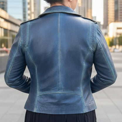 Veste en cuir d'agneau Marya BOL pour femme