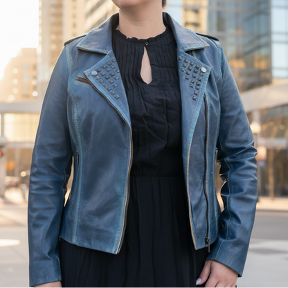 Veste en cuir d'agneau Marya BOL pour femme