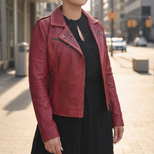Veste en cuir d'agneau Marya BOL pour femme