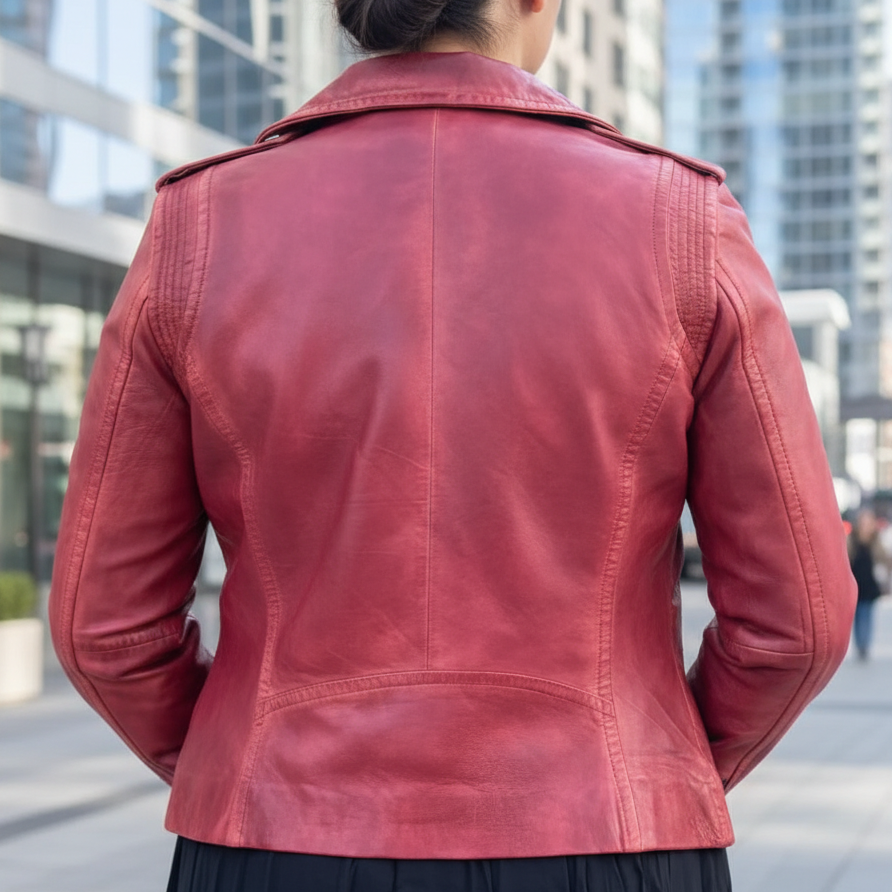 Veste en cuir d'agneau Marya BOL pour femme