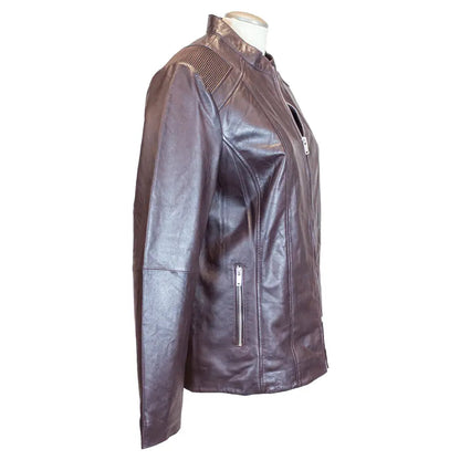 Blouson en cuir côtelé Paulina pour femme de BOL