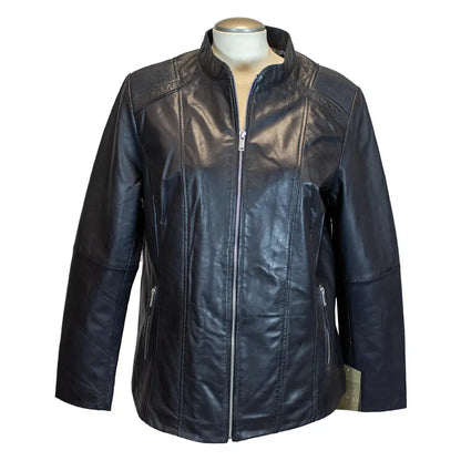 Blouson en cuir côtelé Paulina pour femme de BOL