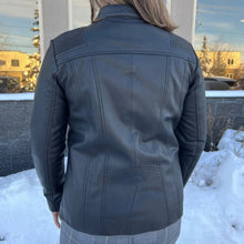Blouson en cuir côtelé Paulina pour femme de BOL